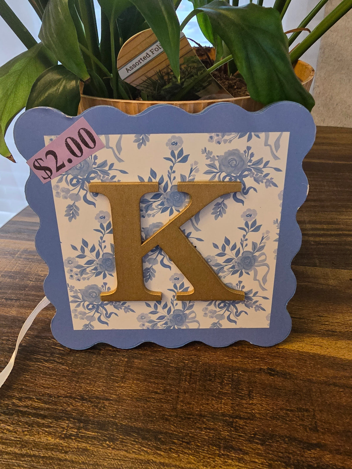 Decorative Wooden "K" Tiles
