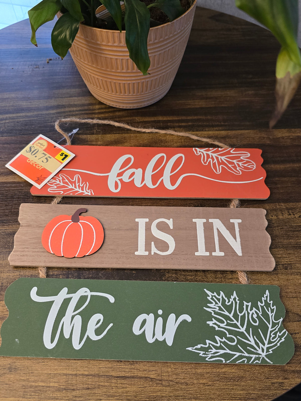 Fall Wooden Hanging Decor