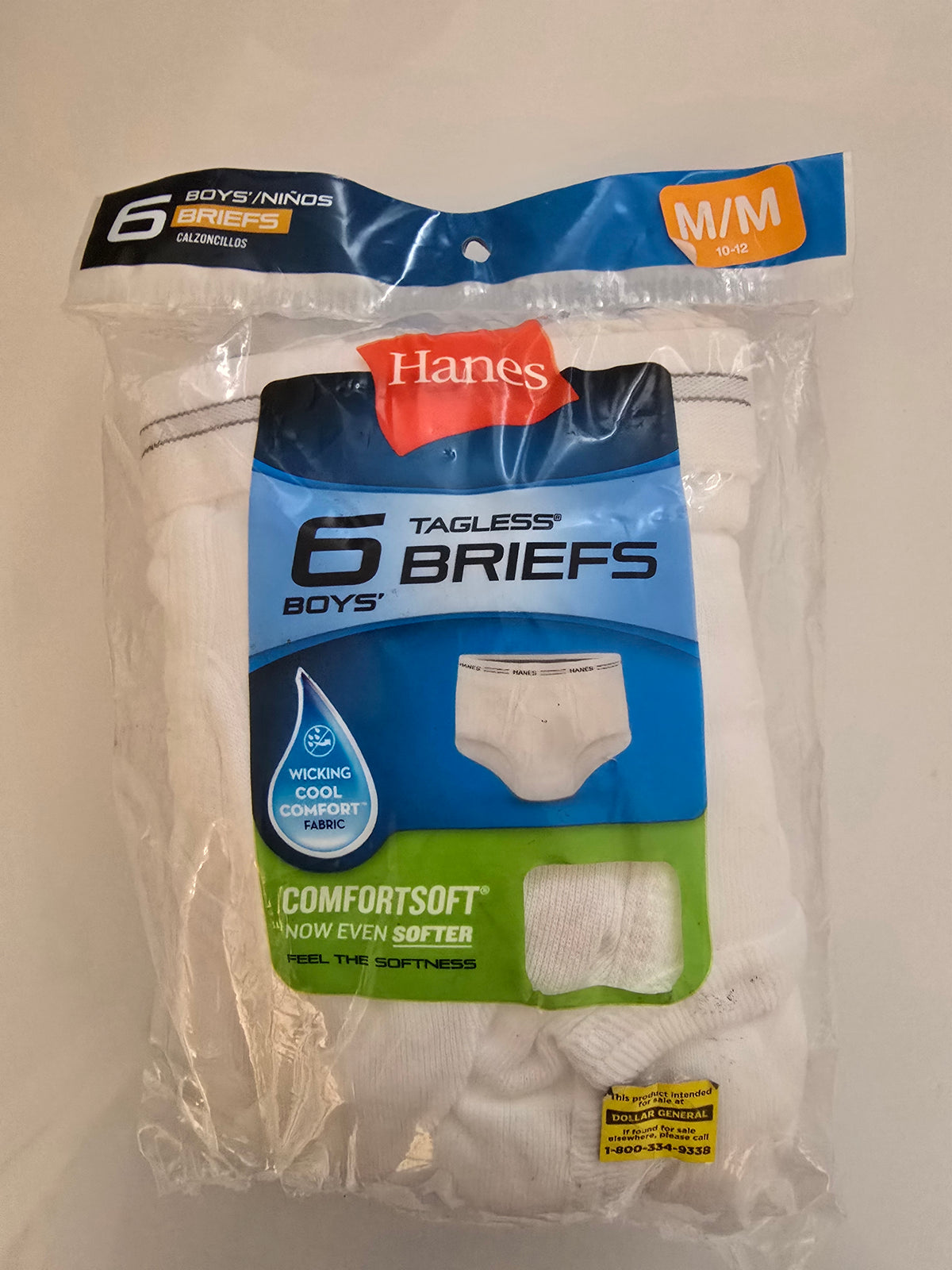 6 Boys (10-12) Briefs - Medium