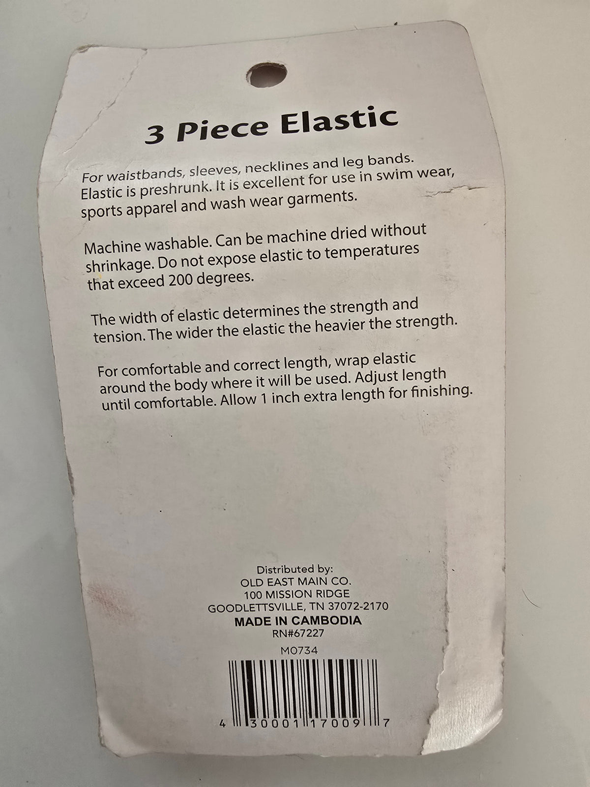 3 Piece Sewing Elastic