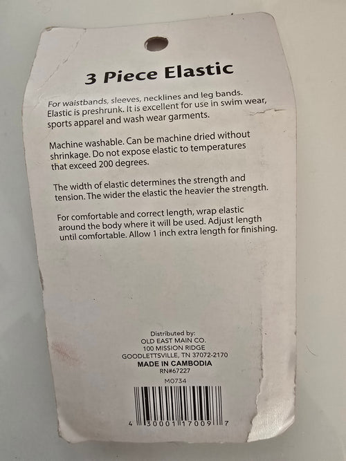 3 Piece Sewing Elastic