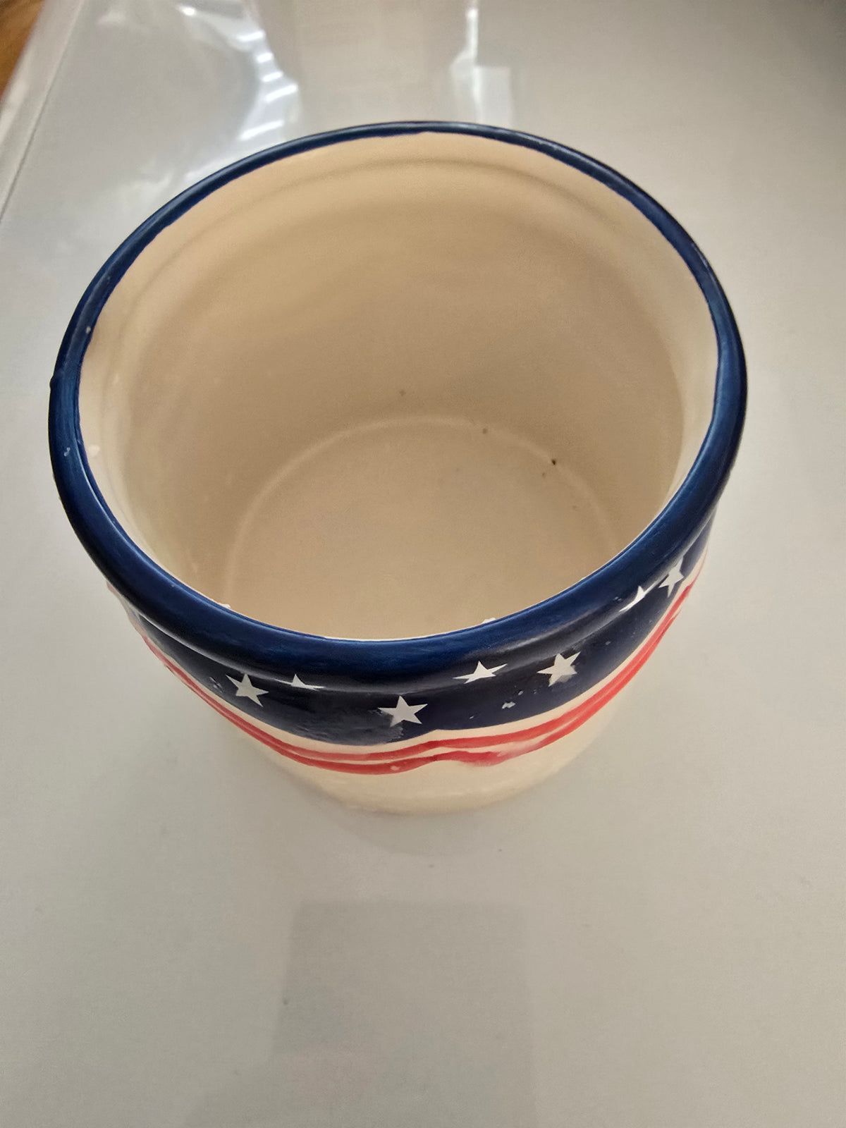 Ceramic Jar - Patriotic Decor