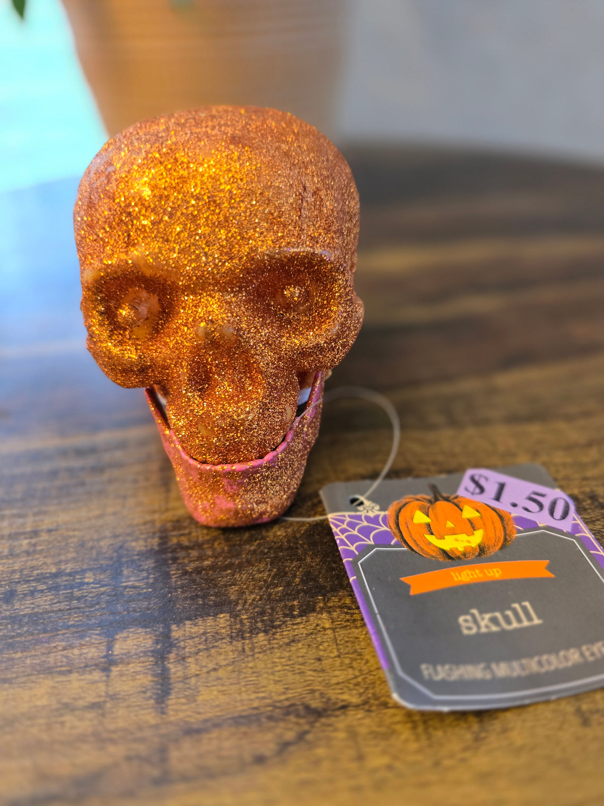 Decorative Halloween Light Up Skull