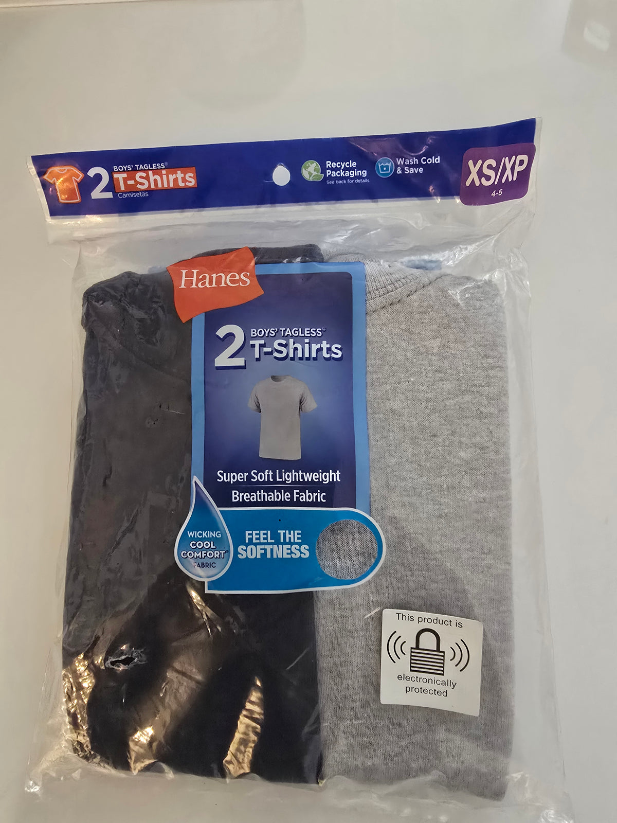 2 Hanes Boys T-shirts Xtra Small