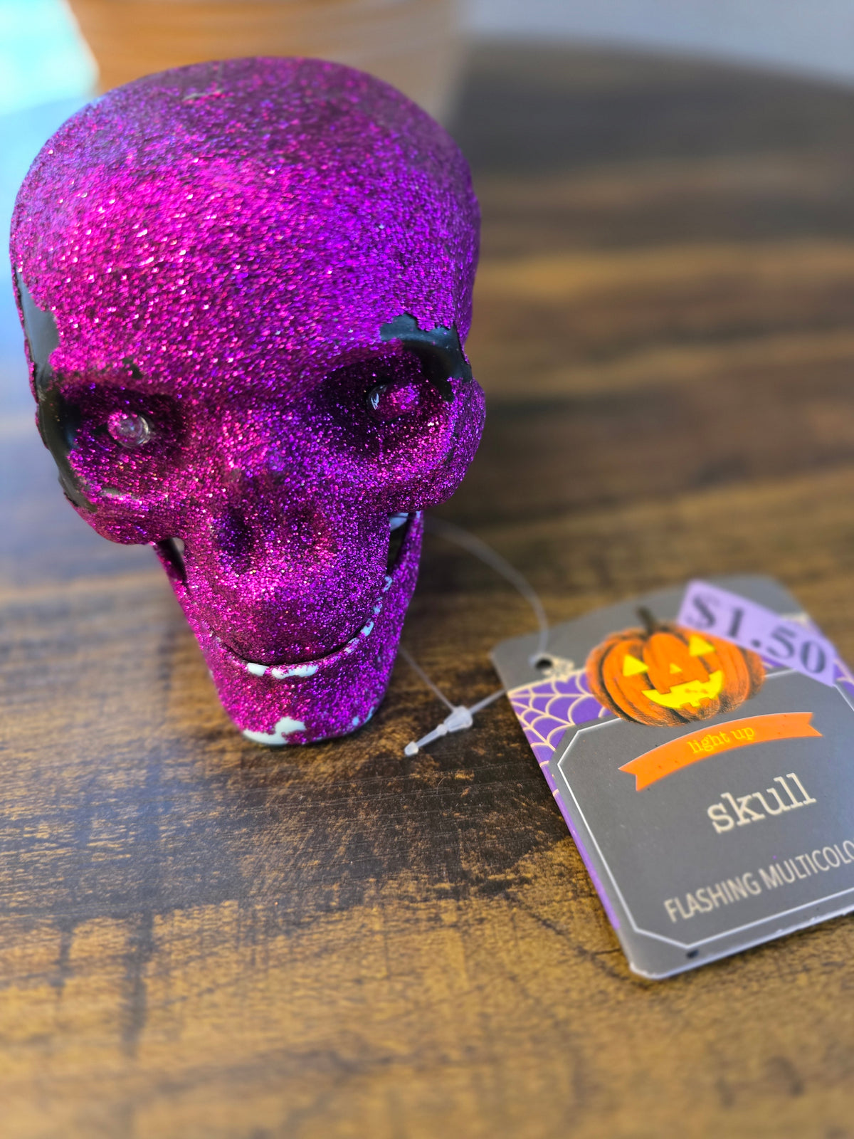 Decorative Halloween Light Up Skull