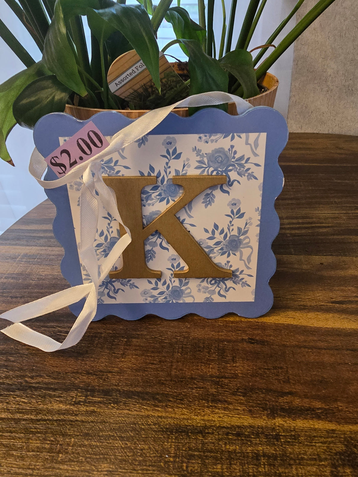 Decorative Wooden "K" Tiles